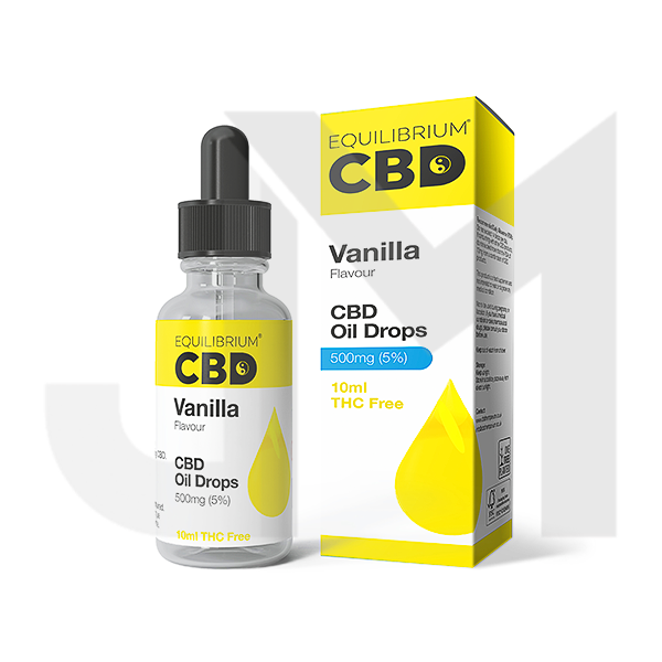 500mg Equilibrium CBD Oil 10ml - Vanilla Flavour