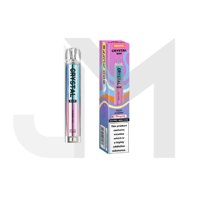 crystal bar menthol mojito vape in stock 20mg Crystal Bar Original 600 Prefilled Pod Vape Kit