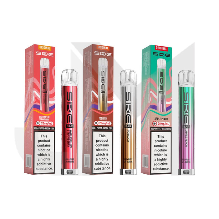 20mg SKE Bar 600 Rechargeable Prefilled Pod Vape Kit