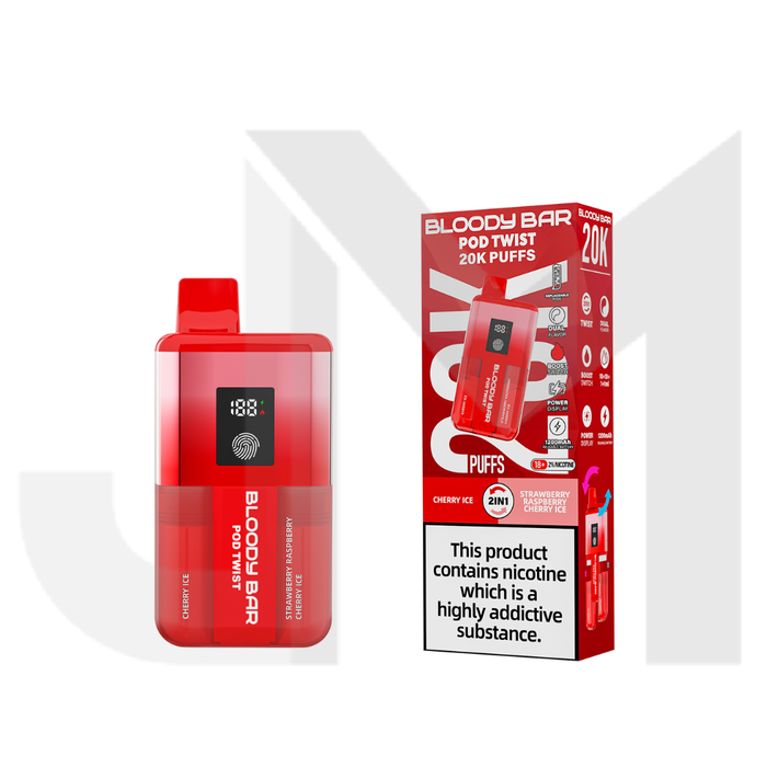 Bloody Bar 20k Twist Prefilled Pod Vape Kit - 20000 Puffs