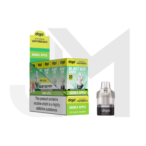 10 x 20mg Vaporesso Dojo Blast 10K Prefilled Pod 10000 Puffs (Buy 10 Pods Get 2 Kits Free)