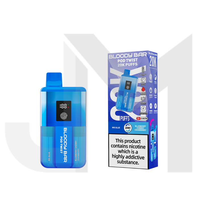 Bloody Bar 20k Twist Prefilled Pod Vape Kit - 20000 Puffs