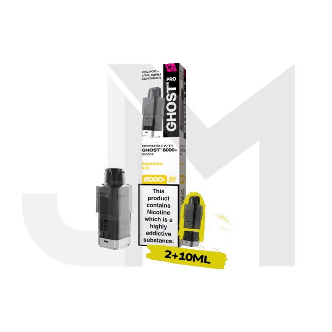 20mg Ghost Pro 8000+ By Vapes Bars Prefilled Pods