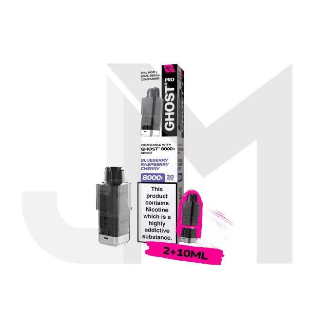 20mg Ghost Pro 8000+ By Vapes Bars Prefilled Pods