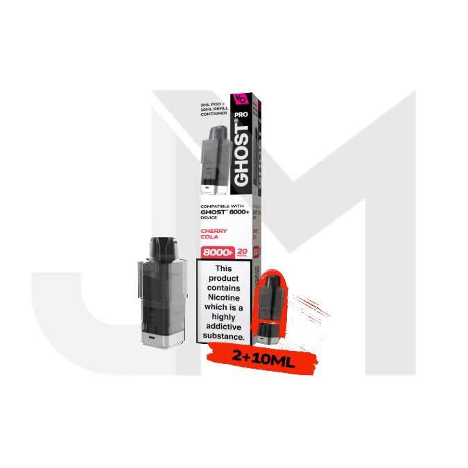 20mg Ghost Pro 8000+ By Vapes Bars Prefilled Pods