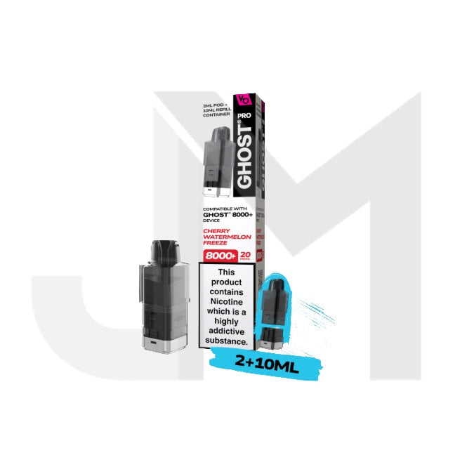 20mg Ghost Pro 8000+ By Vapes Bars Prefilled Pods