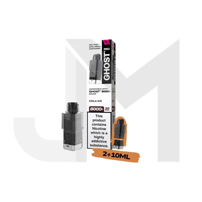 20mg Ghost Pro 8000+ By Vapes Bars Prefilled Pods