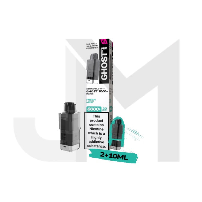 20mg Ghost Pro 8000+ By Vapes Bars Prefilled Pods