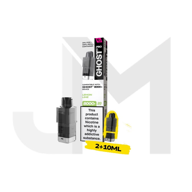 20mg Ghost Pro 8000+ By Vapes Bars Prefilled Pods