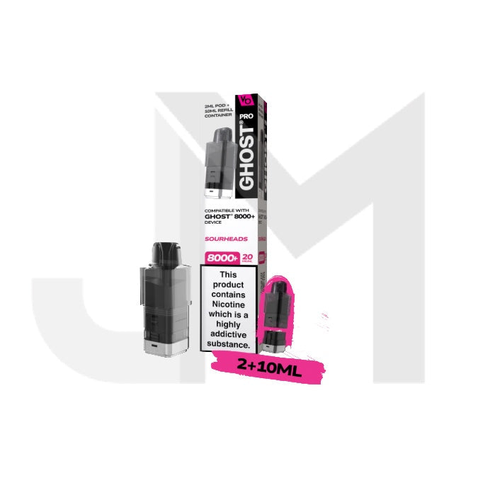 20mg Ghost Pro 8000+ By Vapes Bars Prefilled Pods