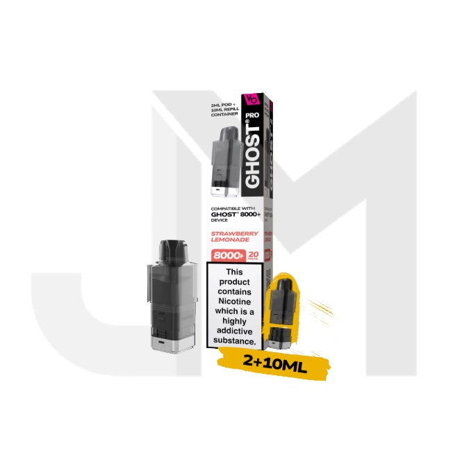 20mg Ghost Pro 8000+ By Vapes Bars Prefilled Pods