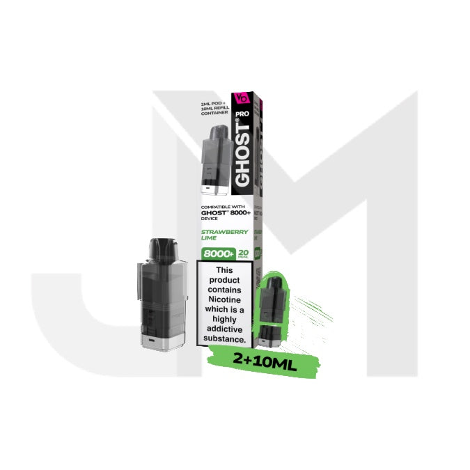 20mg Ghost Pro 8000+ By Vapes Bars Prefilled Pods