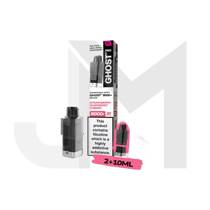 20mg Ghost Pro 8000+ By Vapes Bars Prefilled Pods