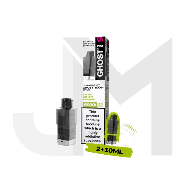 20mg Ghost Pro 8000+ By Vapes Bars Prefilled Pods
