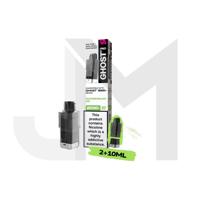20mg Ghost Pro 8000+ By Vapes Bars Prefilled Pods
