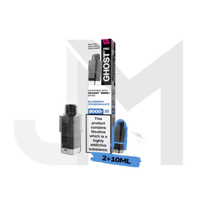 20mg Ghost Pro 8000+ By Vapes Bars Prefilled Pods