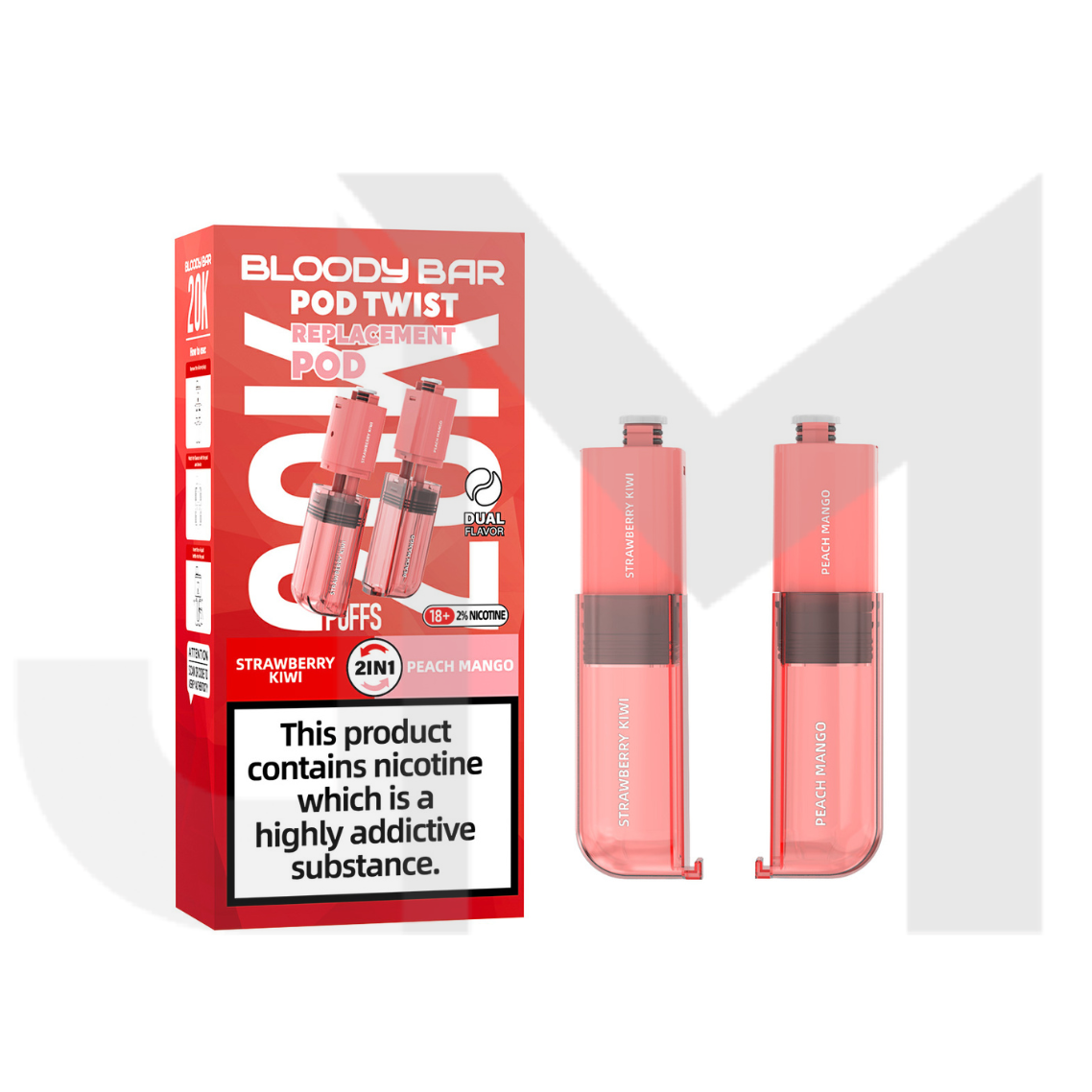 Strawberry Kiwi / Peach Mango