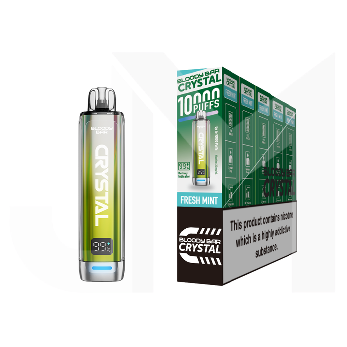20mg Bloody Bar Crystal 10K Prefilled Pod Vape Kit 10000 Puffs