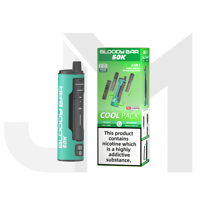 Bloody Bar 60k 4 in 1 Prefilled Pod Vape Kit 60000 Puffs
