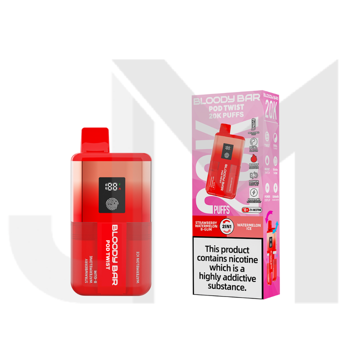 Bloody Bar 20k Twist Prefilled Pod Vape Kit - 20000 Puffs