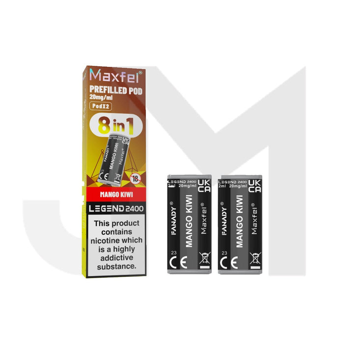 20mg Maxfel Legend Fanady Prefilled Pods 2400 Puffs