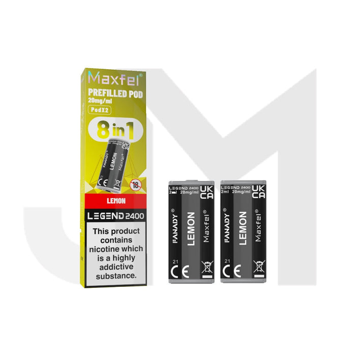 20mg Maxfel Legend Fanady Prefilled Pods 2400 Puffs