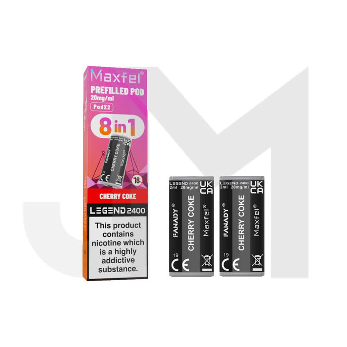 20mg Maxfel Legend Fanady Prefilled Pods 2400 Puffs