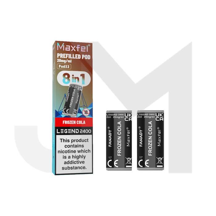20mg Maxfel Legend Fanady Prefilled Pods 2400 Puffs