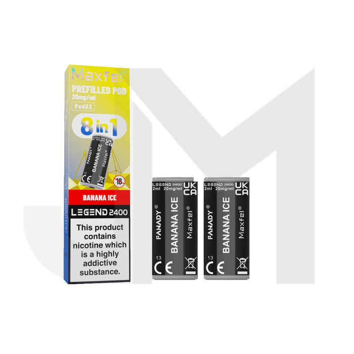 20mg Maxfel Legend Fanady Prefilled Pods 2400 Puffs