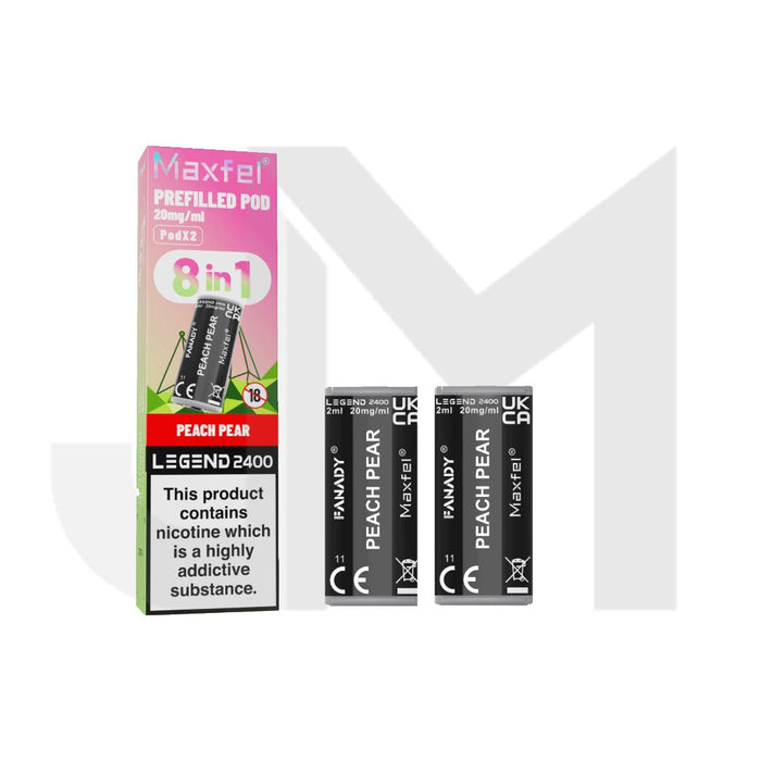 20mg Maxfel Legend Fanady Prefilled Pods 2400 Puffs