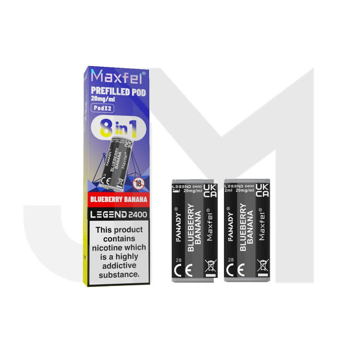 20mg Maxfel Legend Fanady Prefilled Pods 2400 Puffs