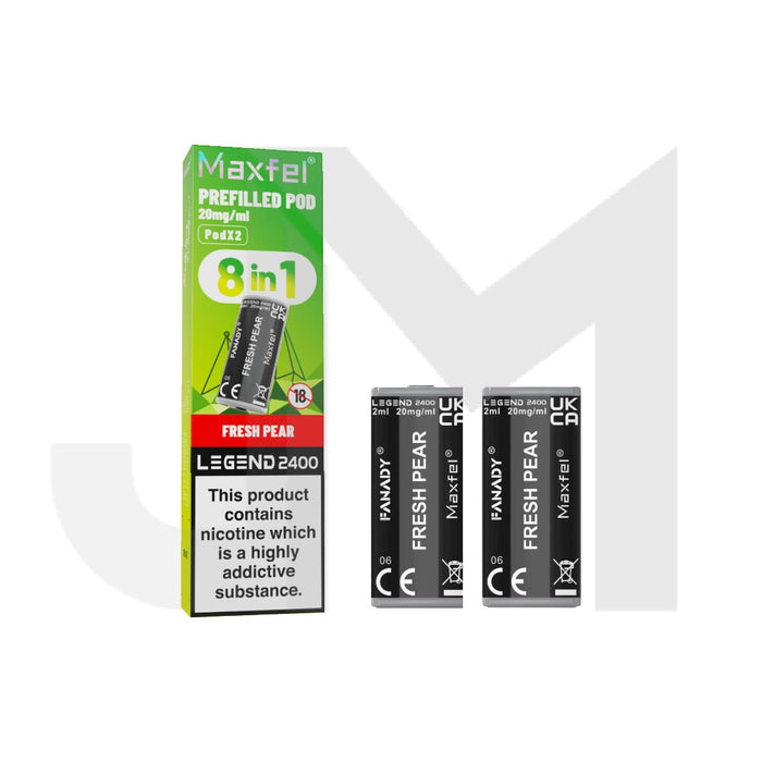 20mg Maxfel Legend Fanady Prefilled Pods 2400 Puffs