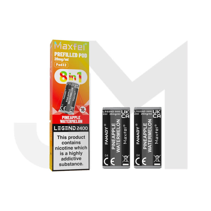 20mg Maxfel Legend Fanady Prefilled Pods 2400 Puffs
