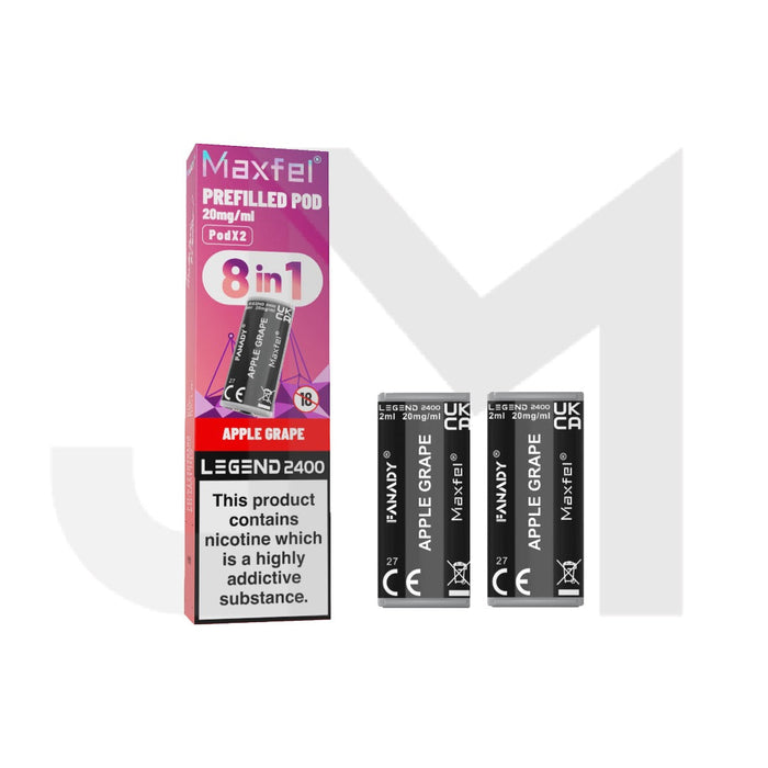 20mg Maxfel Legend Fanady Prefilled Pods 2400 Puffs