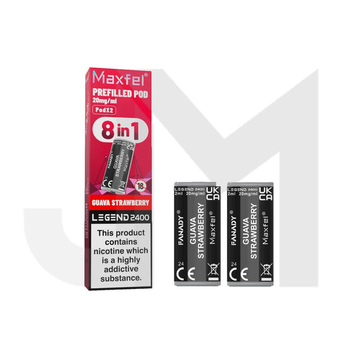 20mg Maxfel Legend Fanady Prefilled Pods 2400 Puffs