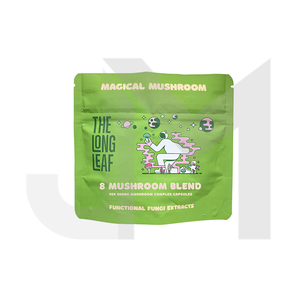 The Long Leaf 500mg 8 Mushroom Complex Capsules - 90 Capsules (BUY 1 GET 1 FREE)