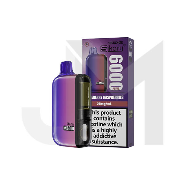 20mg Sikary S6000 Disposable Pod Vape Kit 6000 Puffs