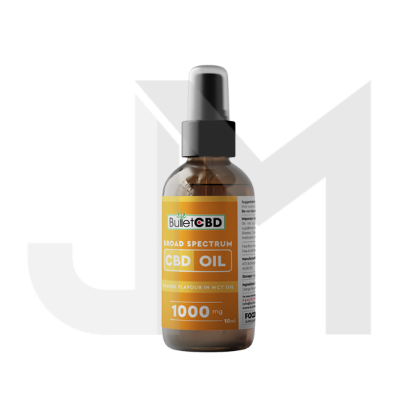 Bullet CBD 1000mg Orange Broad Spectrum CBD Oil Spray - 10ml