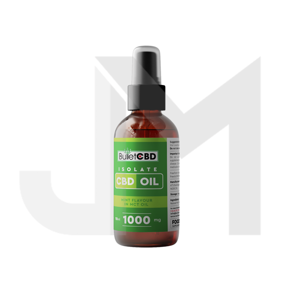 Bullet CBD 1000mg Pure Mint CBD Isolate MCT Oil Spray - 10ml