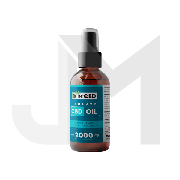 Bullet CBD 2000mg Pure CBD Isolate MCT Oil Spray - 10ml