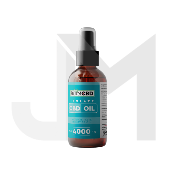 Bullet CBD 4000mg Pure CBD Isolate MCT Oil Spray - 50ml