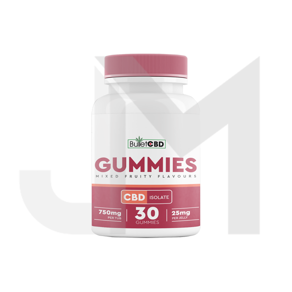 Bullet CBD 750mg CBD Isolate Gummies - 30 Pieces