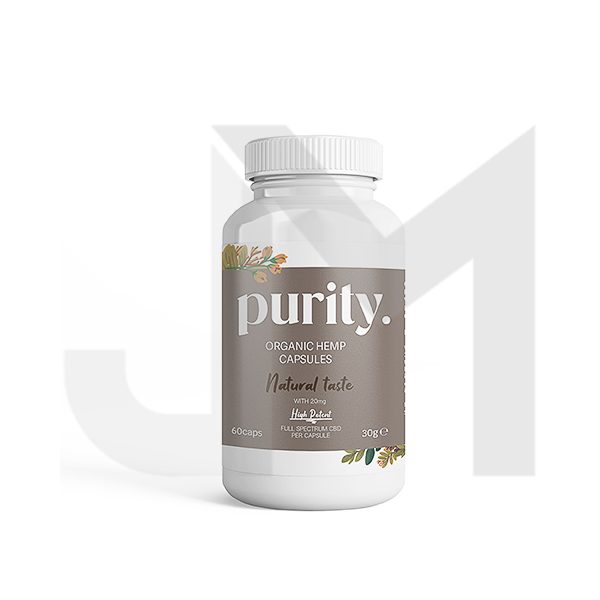 Purity 1200mg Full-Spectrum High Potency CBD Capsules - 60 caps