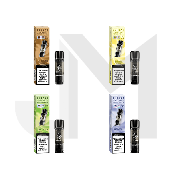 ELF Bar ELFA Pro 20mg Replacement Prefilled Pods 2ml 1200 Puffs - 2 Pc ELF Bar ELFA Pro 20mg Replacement Prefilled Pods 2ml 1200 Puffs - 2 Pc