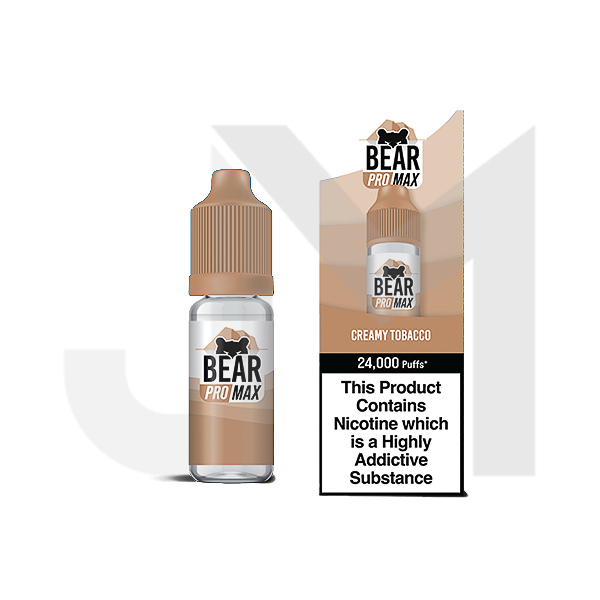 Bear Pro Max 75ml Longfill Bar Series includes 4X 20mg Salt Nic Shots