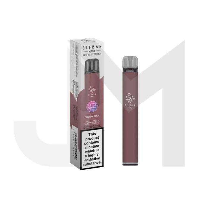 20mg Elf Bar 600 Prefilled Pod Vape Kit 600 Puffs