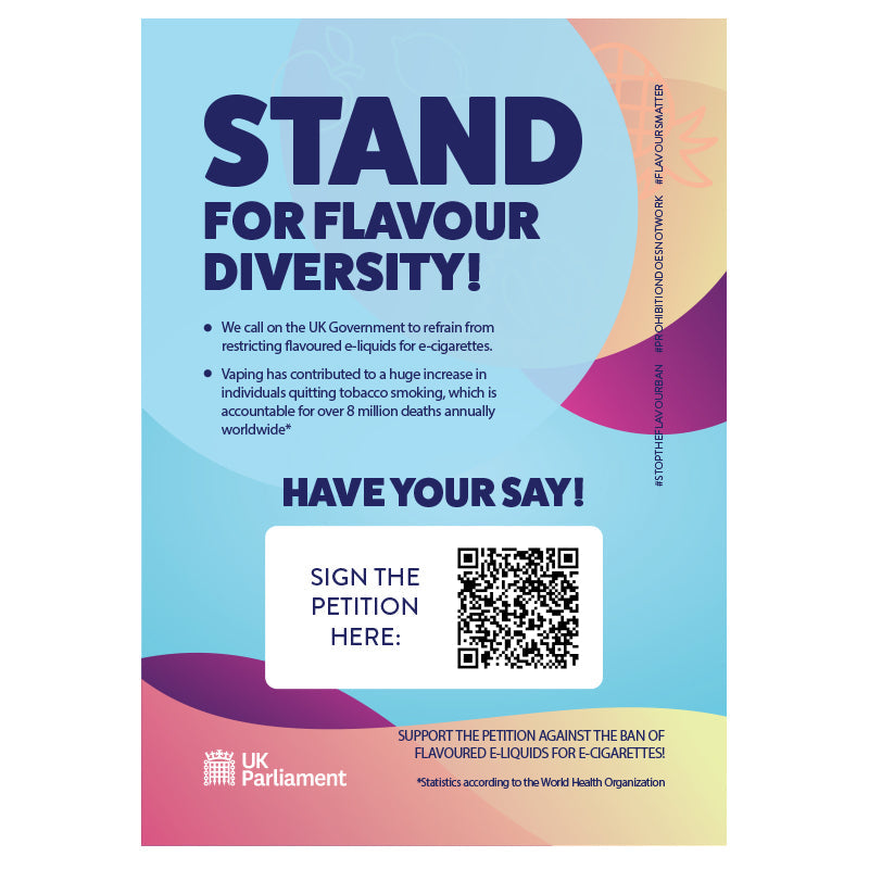 FREE Stop The Flavour Ban! A4 Promotional Poster - For Your Business! FREE Stop The Flavour Ban! A4 Promotional Poster - For Your Business!