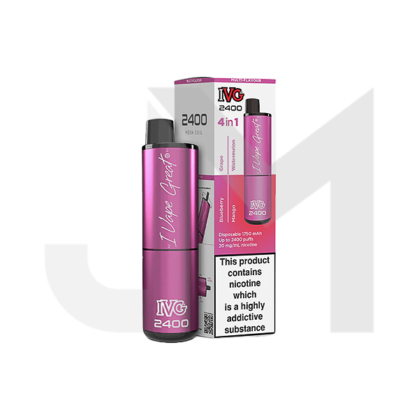 20mg I VG 2400 Disposable Vapes 2400 Puffs - 4 in 1 Multi-Edition