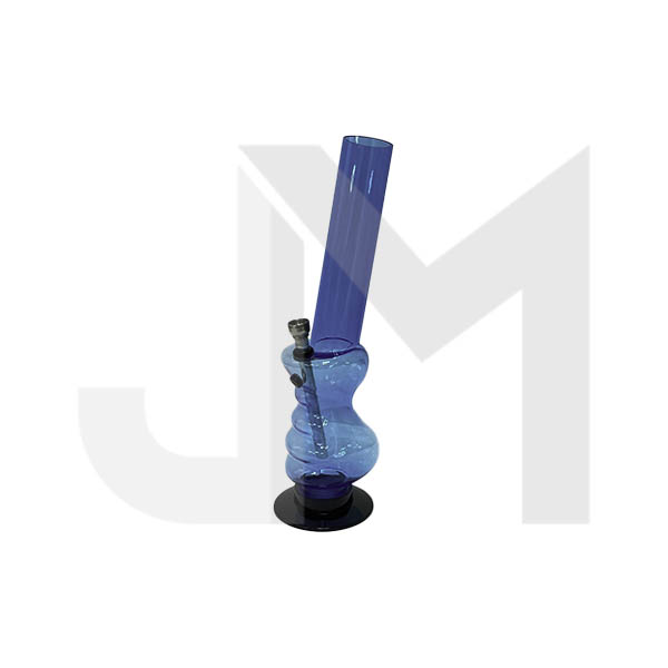 12" Mix Plain Print Acrylic Bong - FP01-4 (GS0685)