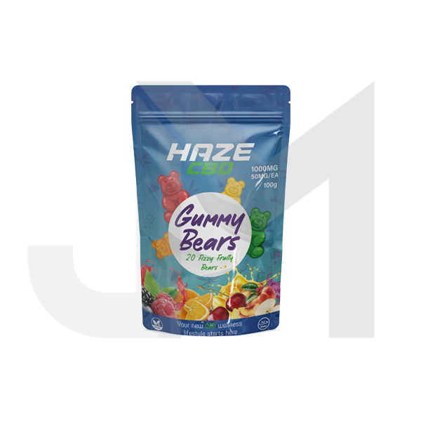 Haze CBD 1000mg Gummy Bears - 20 Pieces